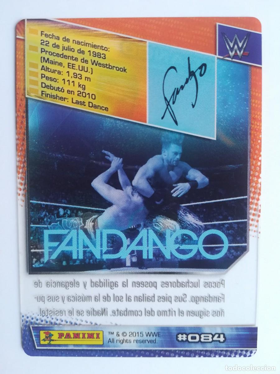 Trading cards: WWE N&ordm; 084. Fandango. Panini 2015. - Foto 2