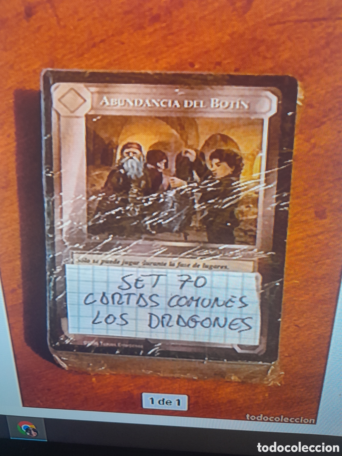 Trading cards: Meccg set completo satm 70 cartas comunes limitada los dragones diferentes tolkien castellano