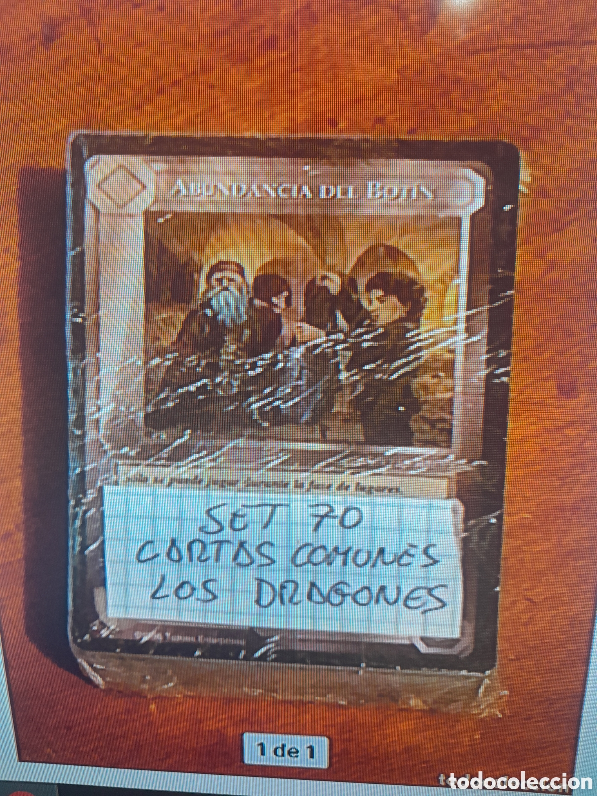 Trading cards: Meccg set completo satm 70 cartas comunes limitada los dragones diferentes tolkien castellano