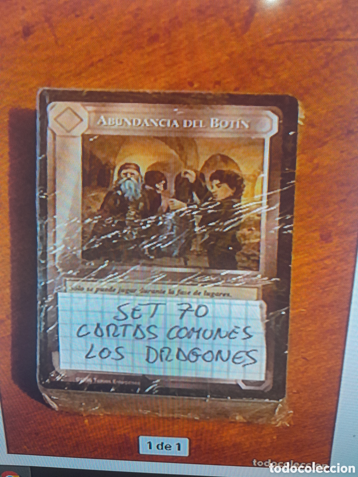 Trading cards: Meccg set completo satm 70 cartas comunes limitada los dragones diferentes tolkien castellano