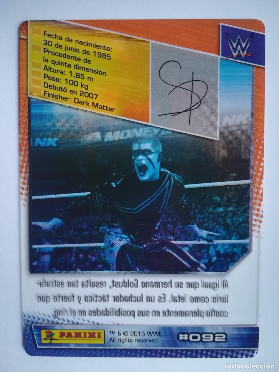 Trading cards: WWE N&ordm; 092. Stardust. Panini 2015. - Foto 2