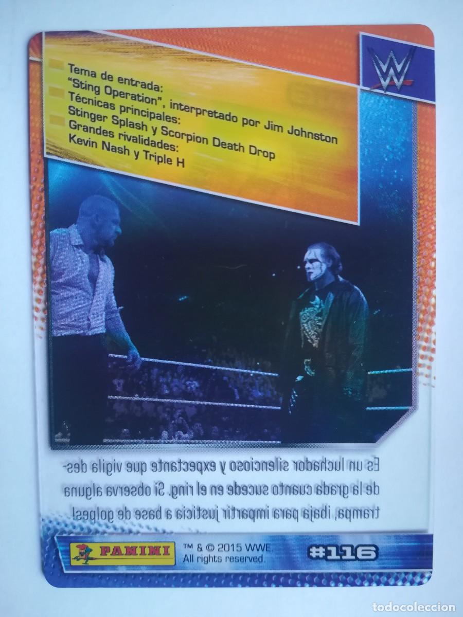 Trading cards: WWE N&ordm; 116. Sting. Panini 2015. - Foto 2