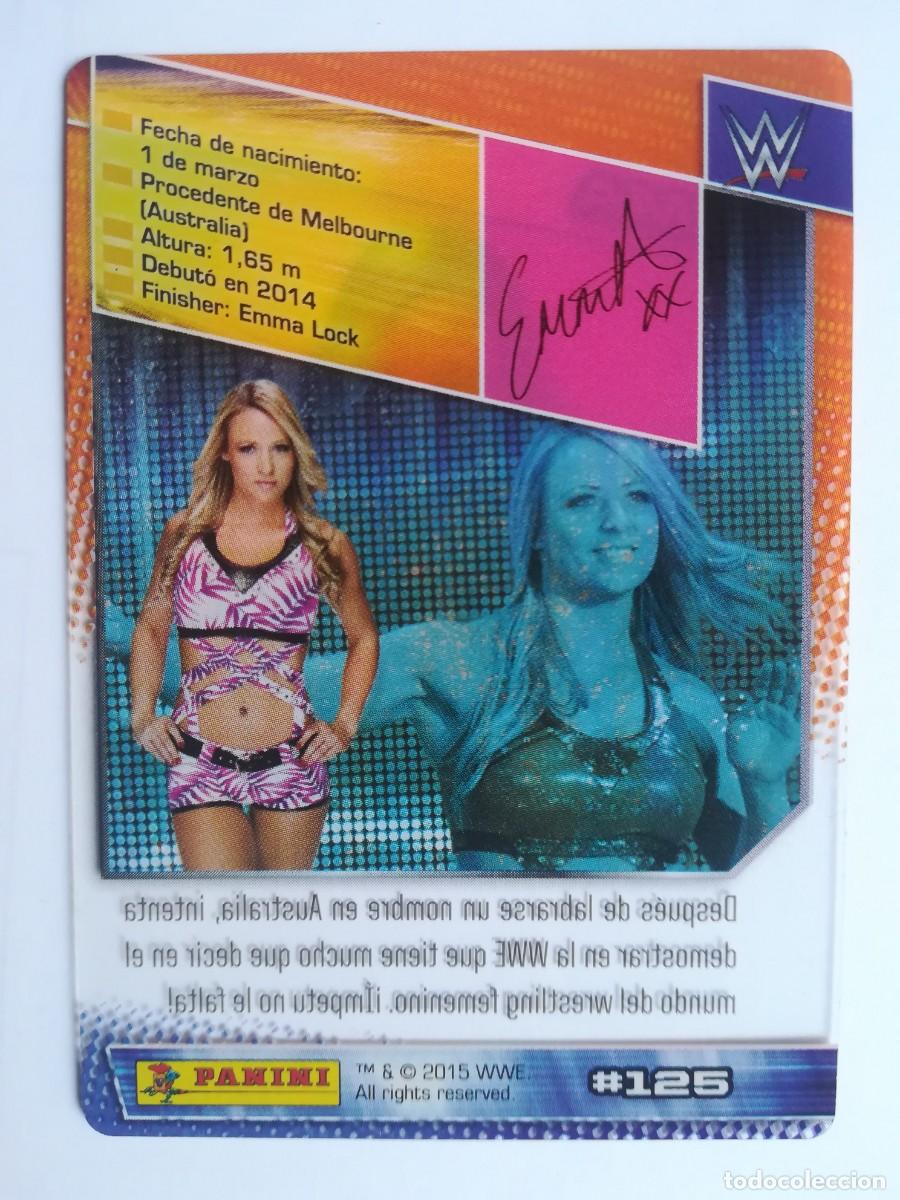 Trading cards: WWE N&ordm; 125. Emma. Panini 2015. - Foto 2