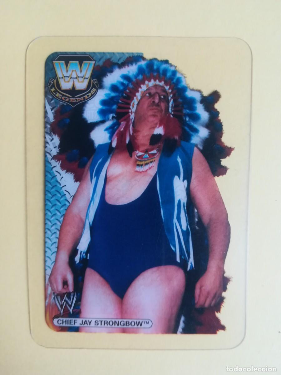 Trading cards: WWE Legends N&ordm; 93. Chief Jay Strongbow. Lamincards Collection Pressing Catch. Edibas.