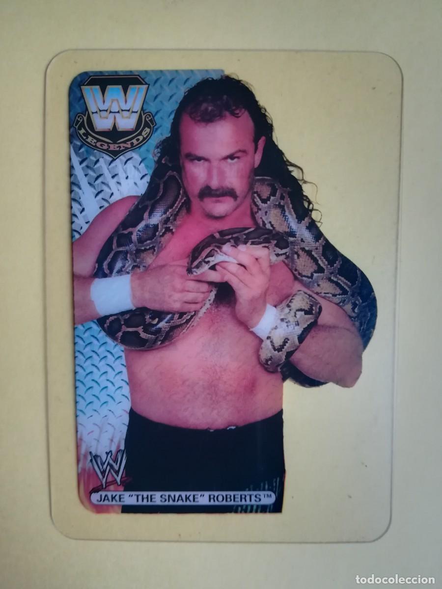 Trading cards: WWE Legends N&ordm; 103. Jake The Snake Roberts. Lamincards Collection Pressing Catch. Edibas.