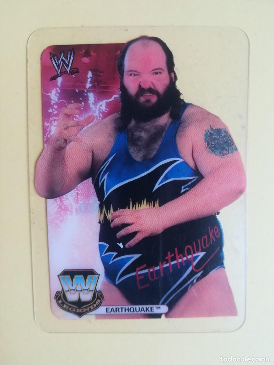 Trading cards: WWE Legends N&ordm; 114. Earthquake. Lamincards Collection. Edibas.