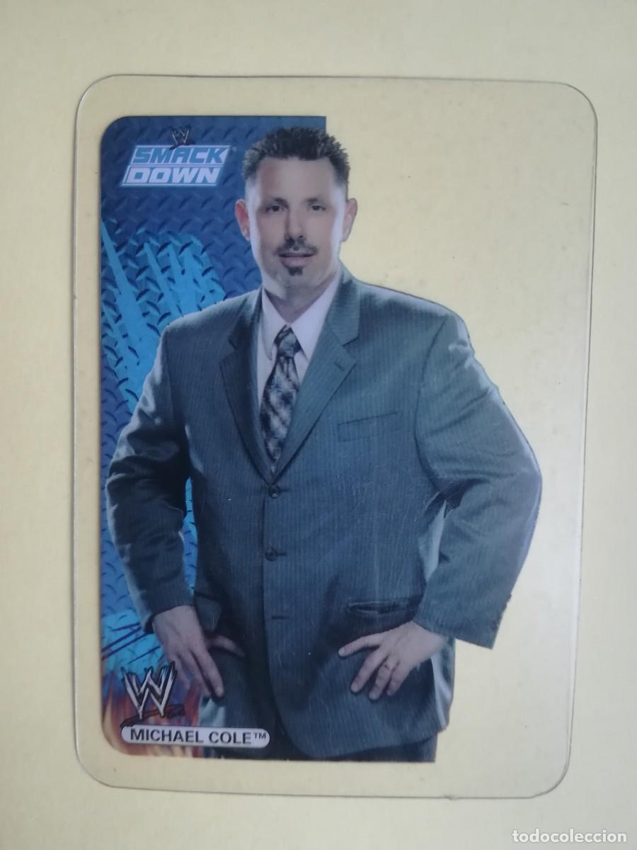 Trading cards: WWE Smack Down N&ordm; 20. Michael Cole. Lamincards Collection Pressing Catch. Edibas