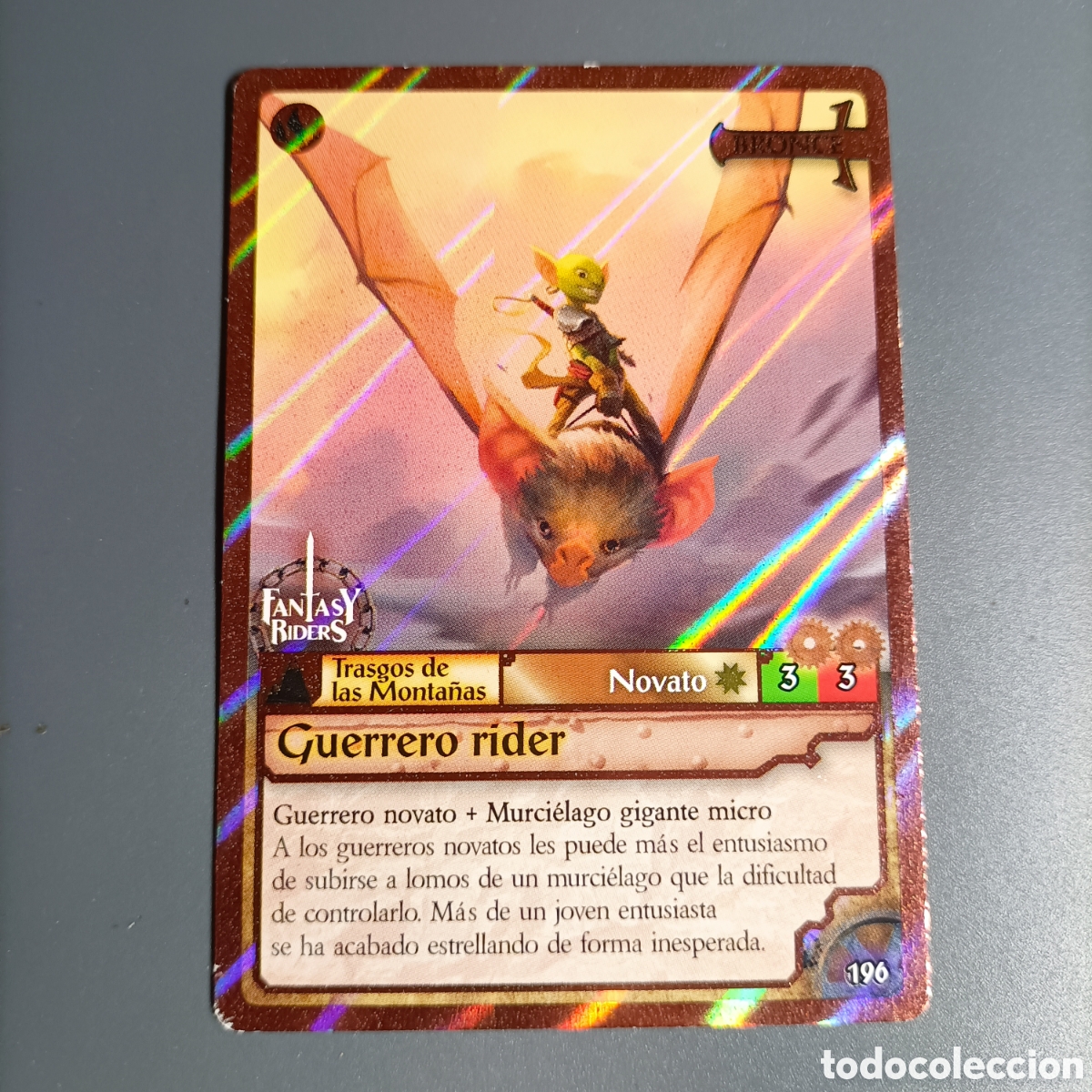 Trading cards: CARTA COLECCI&Oacute;N. FANTASY RIDERS 2018. №196 GUERRERO RIDER / BRONCE