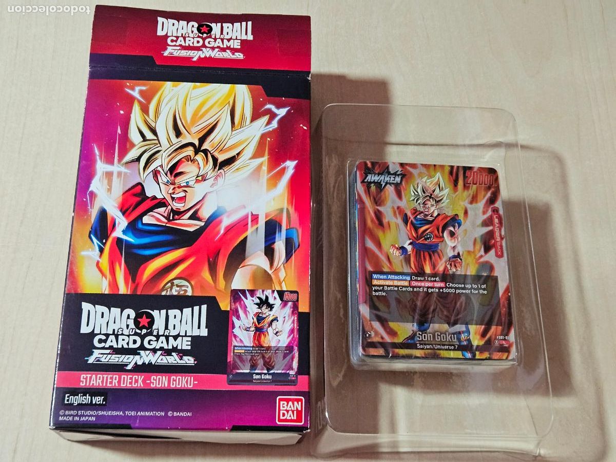 Trading cards: Bandai - Dragon Ball Super mazo de iniciaci&oacute;n - Fusion World (FS01) SON GOKU - cartas coleccionable