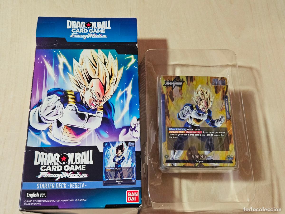 Trading cards: Bandai - Dragon Ball Super mazo de iniciaci&oacute;n - Fusion World (FS02) VEGETA - cartas coleccionable