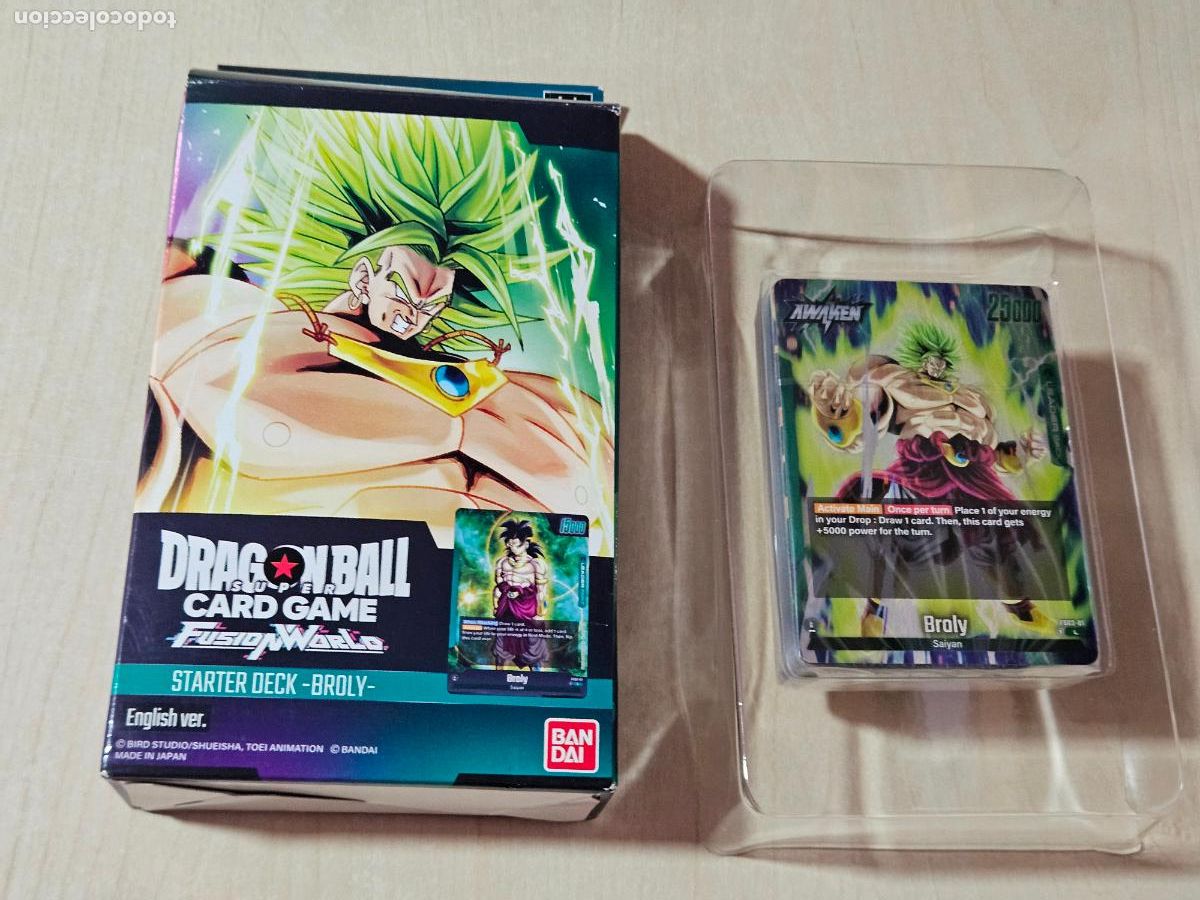 Trading cards: Bandai - Dragon Ball Super mazo de iniciaci&oacute;n - Fusion World (FS03) BROLY - cartas coleccionable