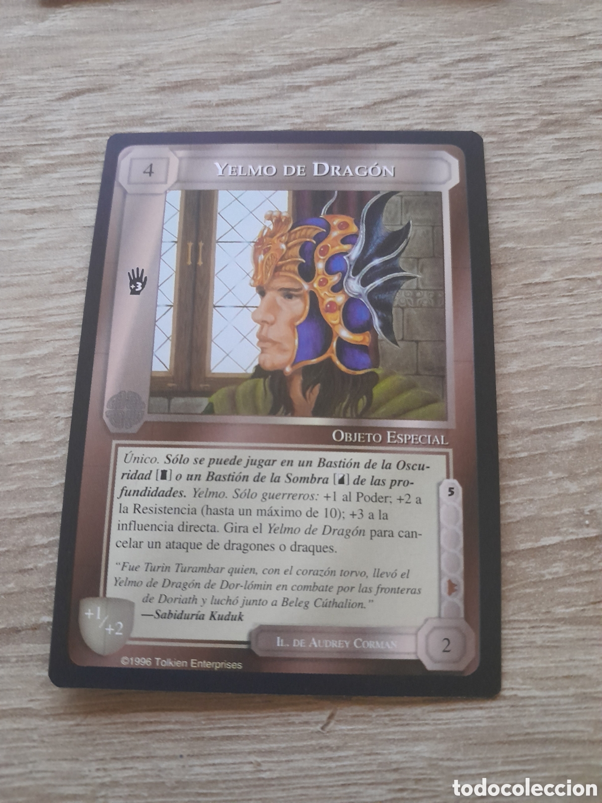 Trading cards: Meccg satm servidores tolkien castellano yelmo de dragon