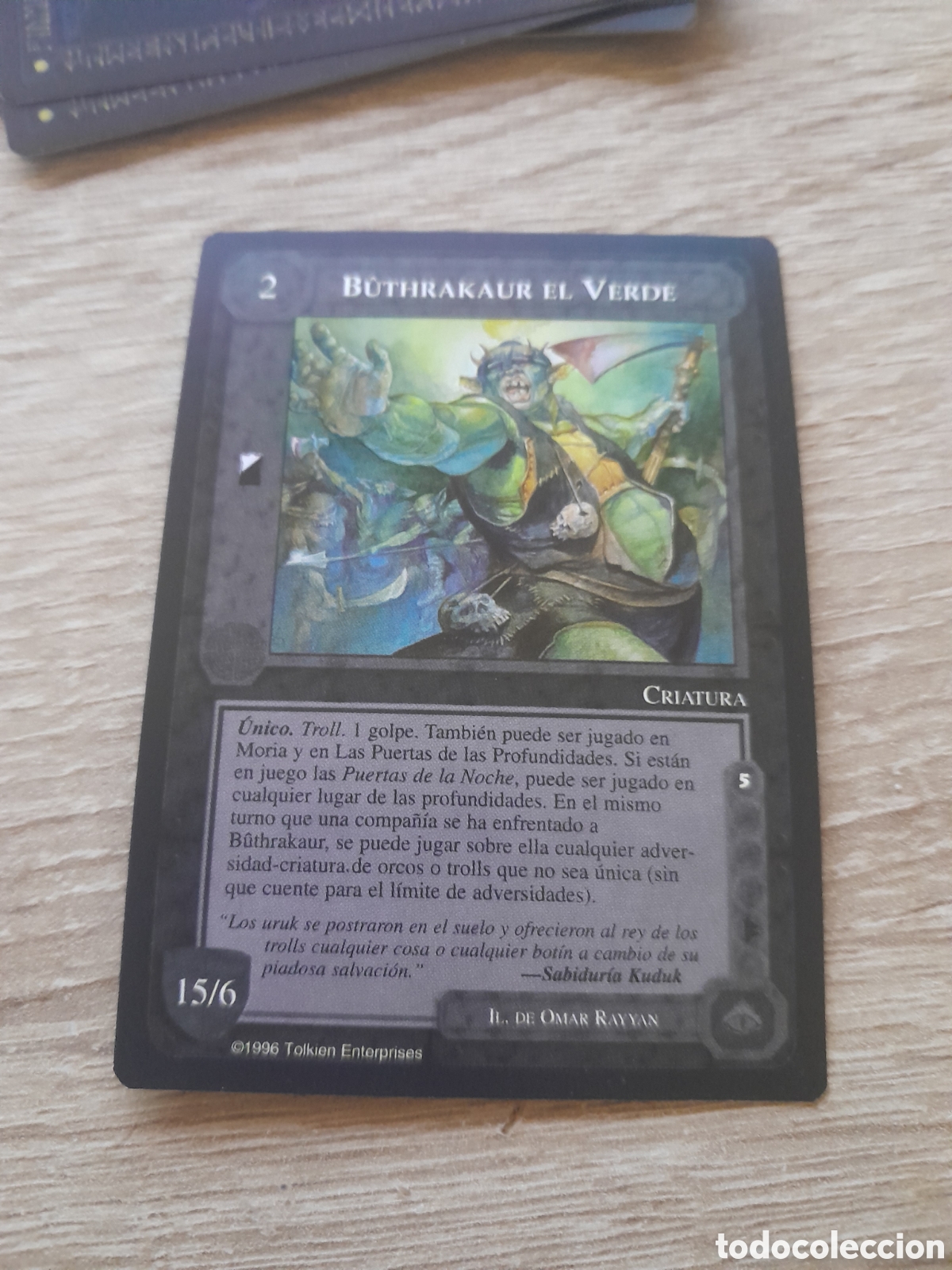 Trading cards: Meccg satm servidores tolkien castellano buthrakaur el verde
