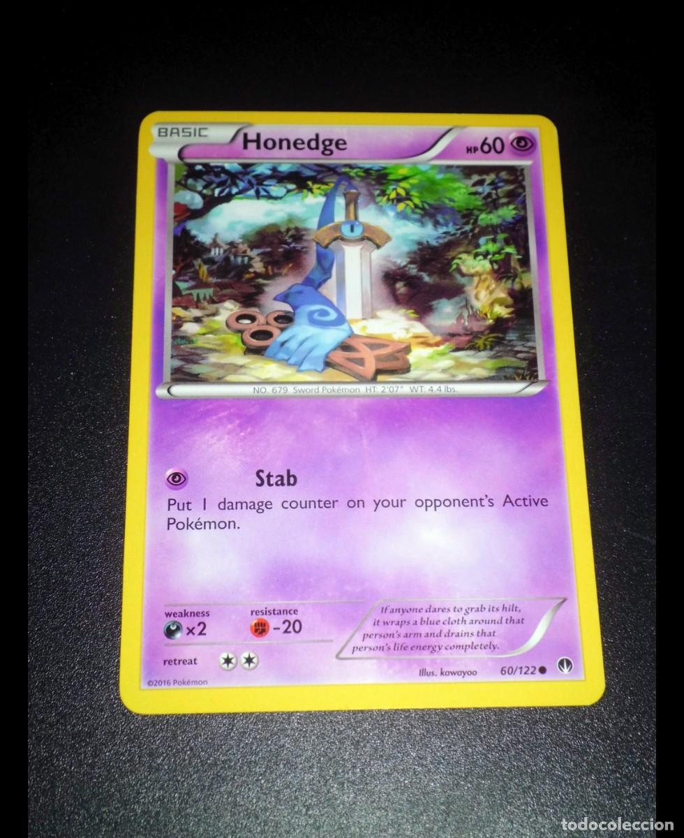 Trading cards: Carta Pok&eacute;mon HONEDGE. Tipo: Ps&iacute;quico (Psychic). &Eacute;poca: XY - BreakPoint. Com&uacute;n
