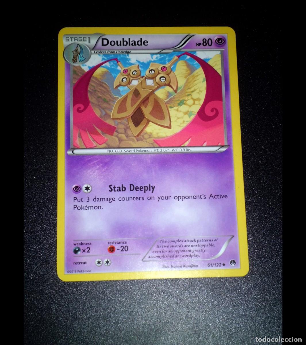 Trading cards: Carta Pok&eacute;mon DOUBLADE. Tipo: Ps&iacute;quico (Psychic). &Eacute;poca: XY - BreakPoint. Infrecuente. Ingl&eacute;s