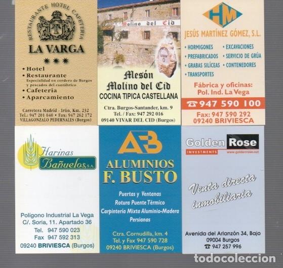 Trading cards: SEIS CALENDARIOS DE LA PROVINCIA DE BURGOS DEL A&Ntilde;O 2003