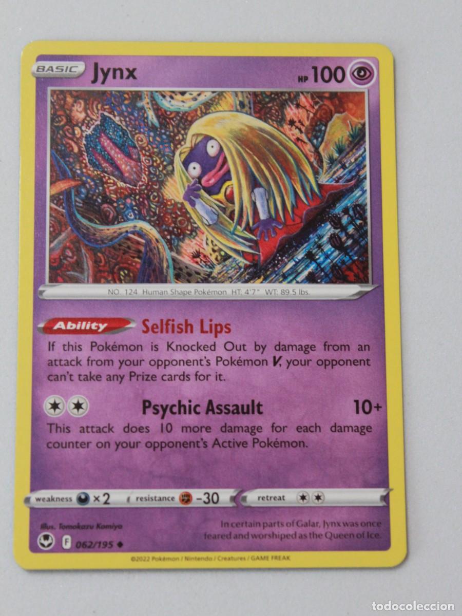 Trading cards: Carta Pok&eacute;mon Jynx 062/195 Silver Tempest Reverse