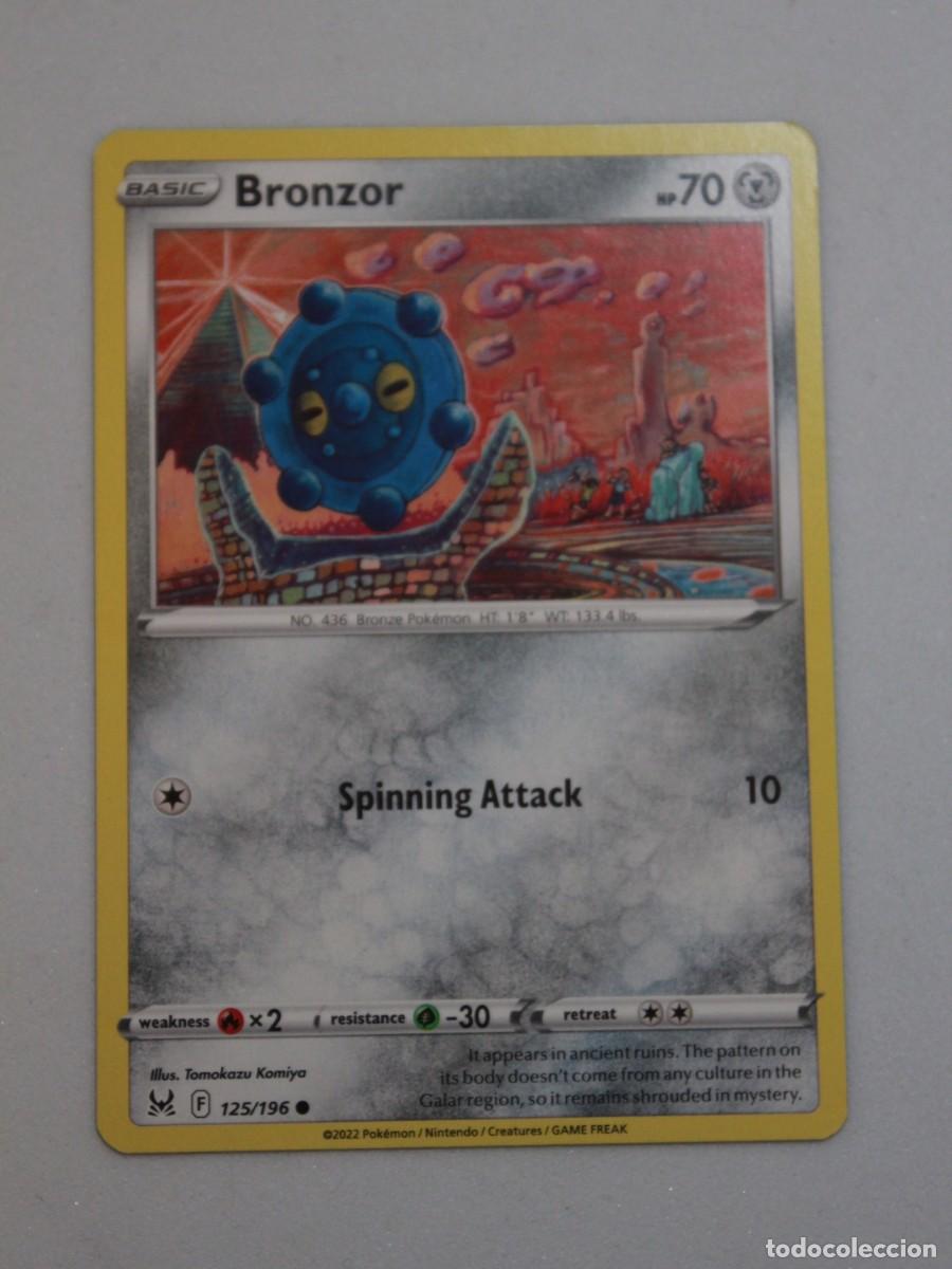 Trading cards: Bronzor 125/196 Reverse Holo &ndash; Pok&eacute;mon TCG Lost Origin