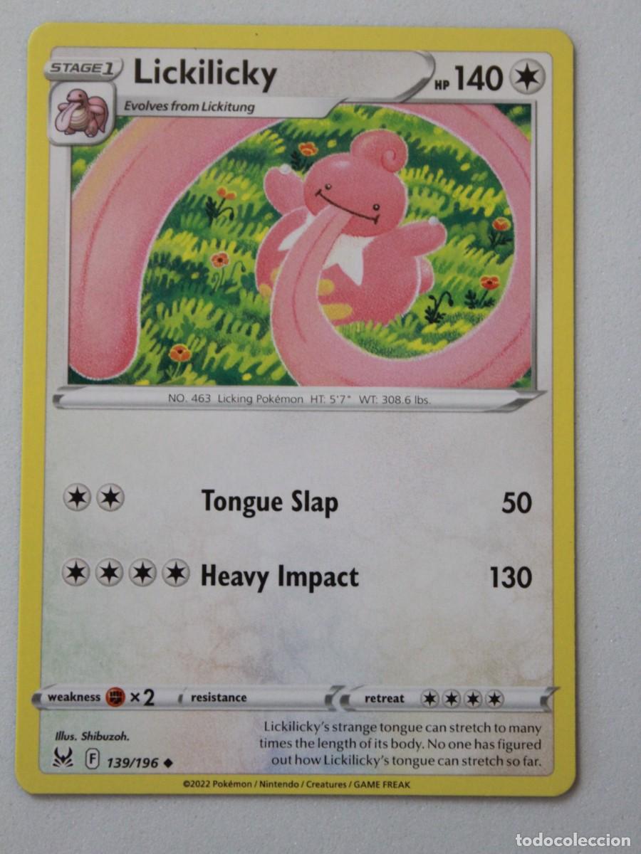 Trading cards: Lickilicky carta Pok&eacute;mon TCG Lost Origin 139/196
