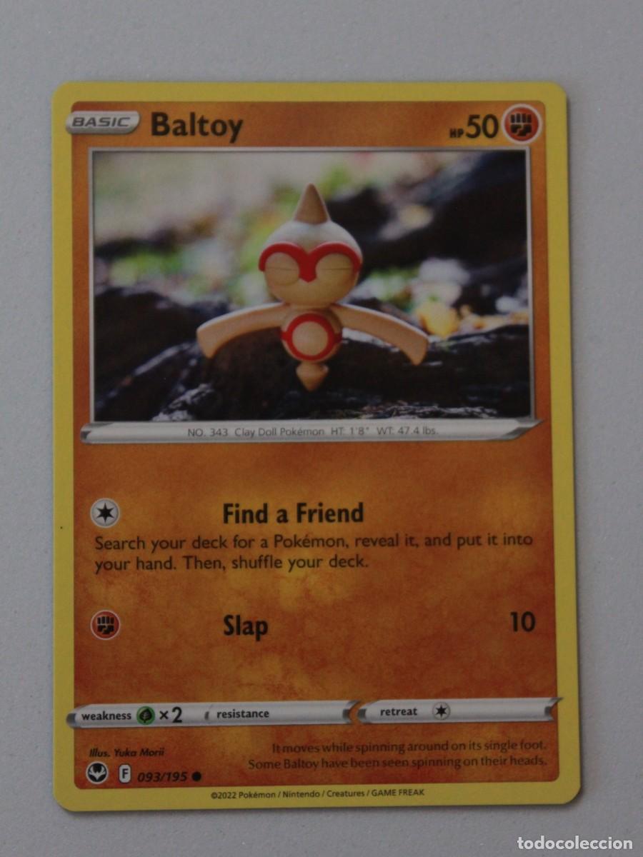 Trading cards: Carta Pok&eacute;mon Baltoy 093/195 Silver Tempest Ingles Original TCG