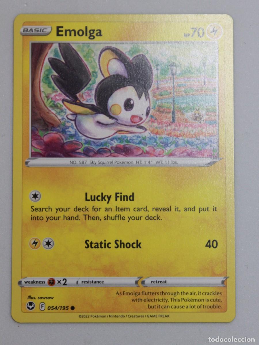 Trading cards: Carta Pok&eacute;mon Emolga 054/195 Silver Tempest a&ntilde;o