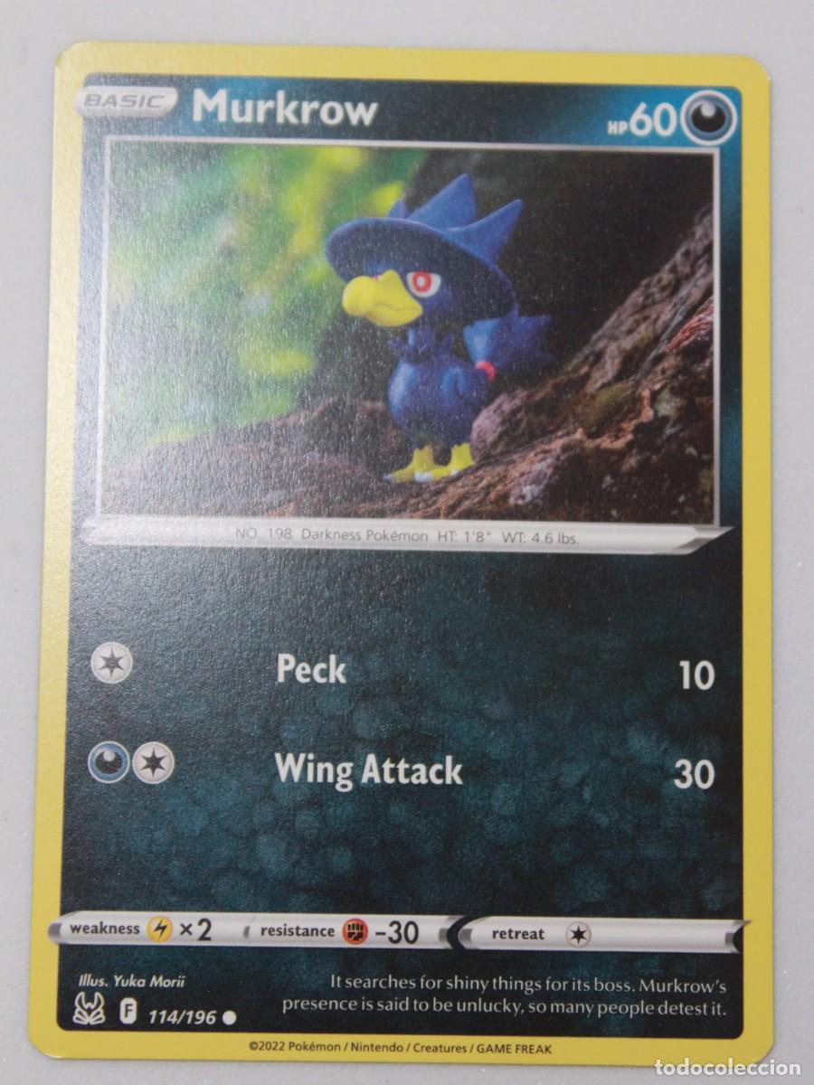 Trading cards: Murkrow carta Pok&eacute;mon TCG 114/196