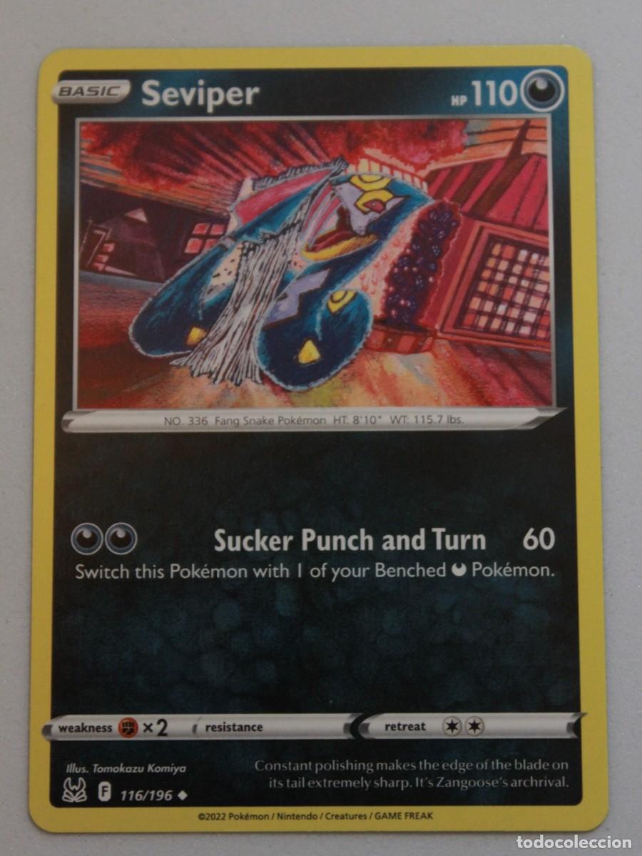 Cartes &agrave; &Eacute;changer: Seviper carta Pok&eacute;mon TCG 116/196