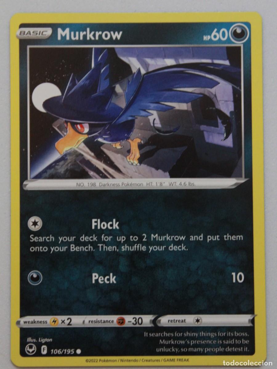 Trading cards: Murkrow carta Pok&eacute;mon TCG 106/195