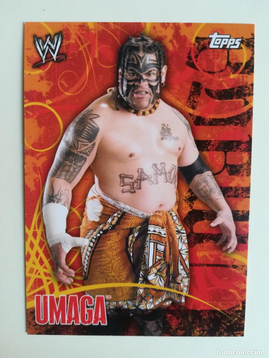 Trading cards: WWE Face Off N&ordm; 34. Umaga. Topps 2007.