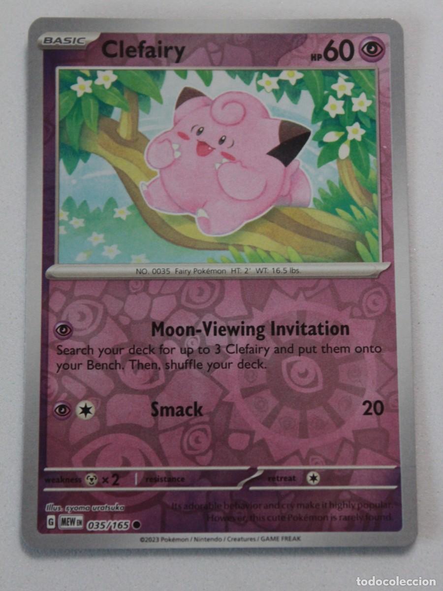 Trading cards: Carta Pok&eacute;mon Clefairy 035/165 Pok&eacute;mon 151 Reverse