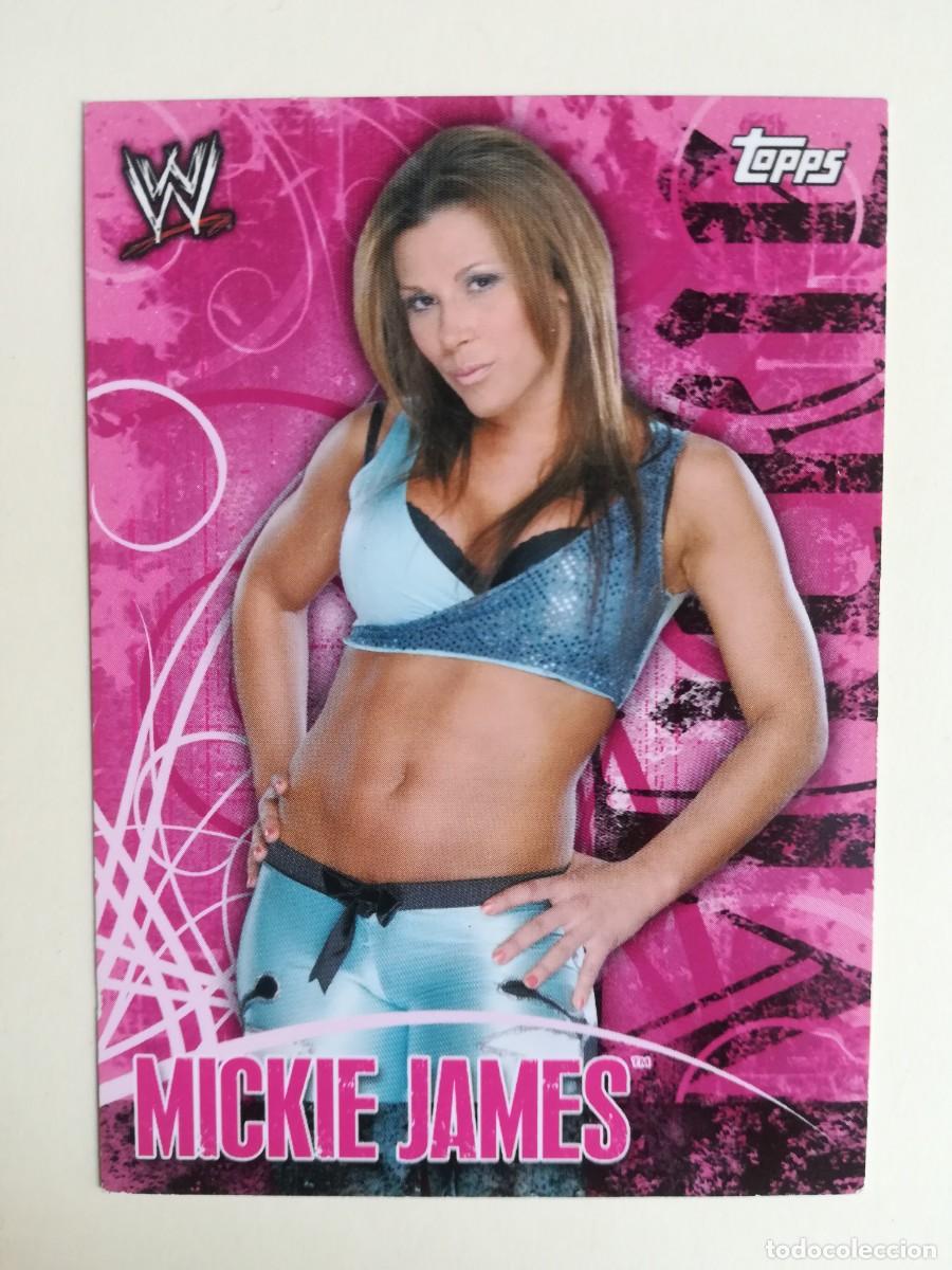 Trading cards: WWE Face Off N&ordm; 75. Mickie James. Topps 2007.