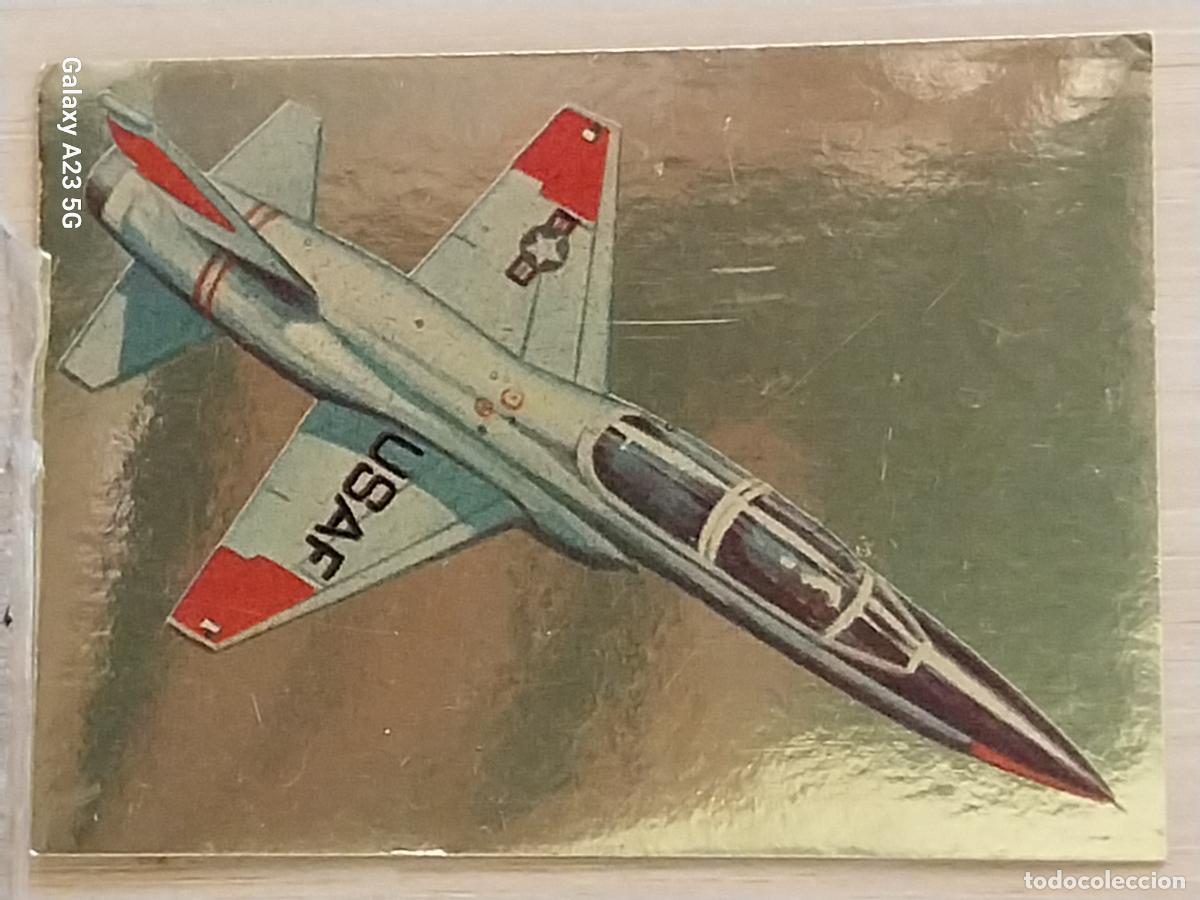 Trading cards: HECHOS Y SOLDADOS S XX A&Ntilde;O 1977 ED MAGA CROMO AVION TALON USA 249 DORADO SIN PEGAR NUNCA ORIGINAL