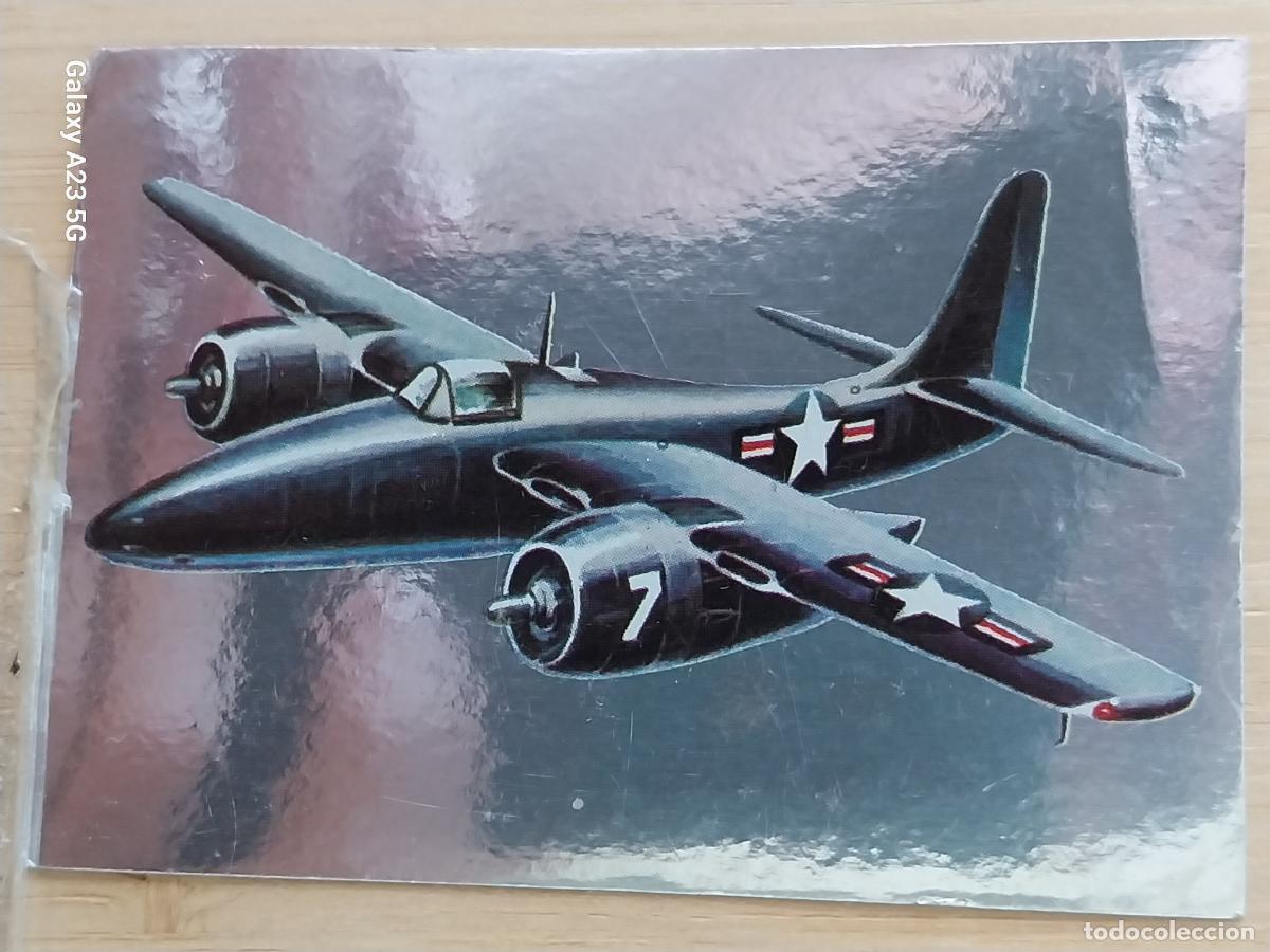 Trading cards: HECHOS Y SOLDADOS S XX A&Ntilde;O 1977 ED MAGA CROMO 208 PLATEADO GRUMMAN 7FF 3 TIGERCAT SIN PEGAR NUNCA