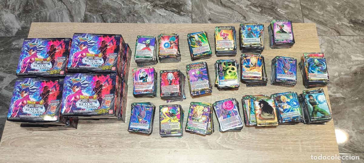 Trading cards: LOTE 2000 CARTAS DRAGON BALL SUPER CARD GAME REALM OF THE GODS