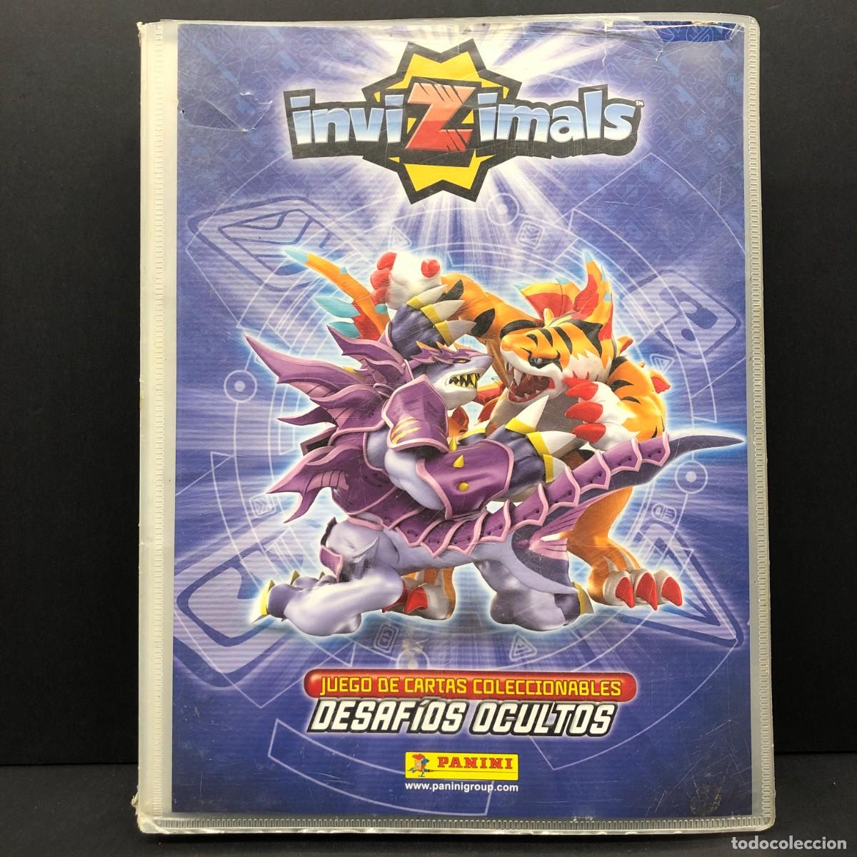 Trading cards: INVIZIMALS - DESAF&Iacute;OS OCULTOS - JUEGO DE CARTAS COLECCIONABLES - PANINI - ALBUM INCOMPLETO / 3120