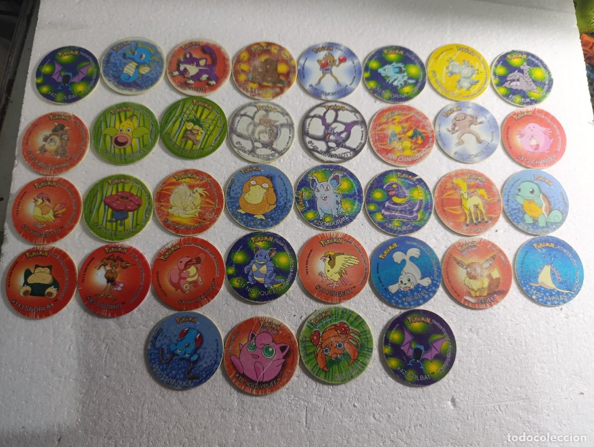 Trading cards: TAZO - LOTE DE 36 TAZOS POKEMON - ( DESGATADOS MUY USADOS ) MATUTANO 1998- 2001