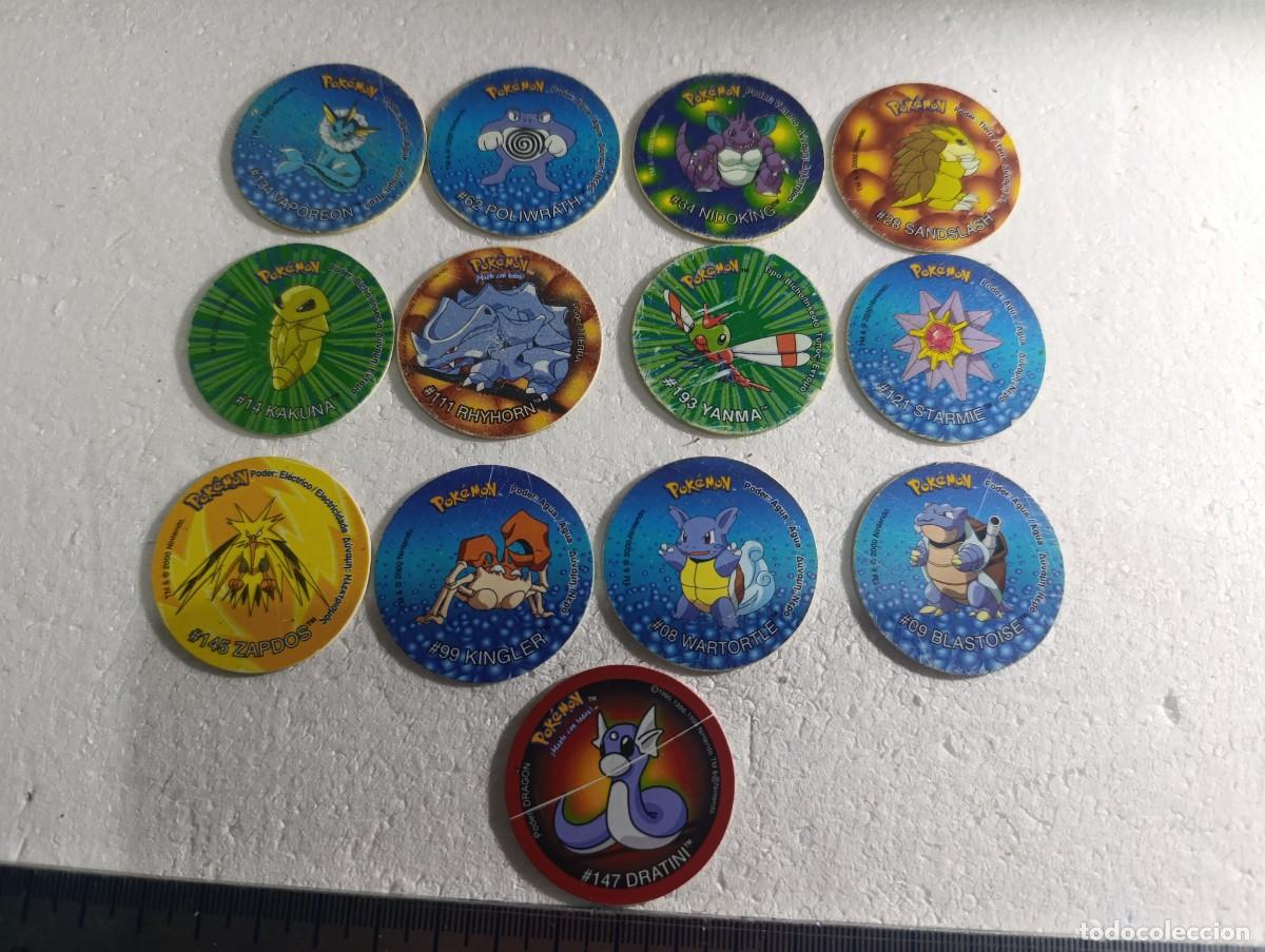 Trading cards: TAZO - LOTE DE 13 TAZOS POKEMON - ( DESGATADOS MUY USADOS ) MATUTANO 1998- 2001