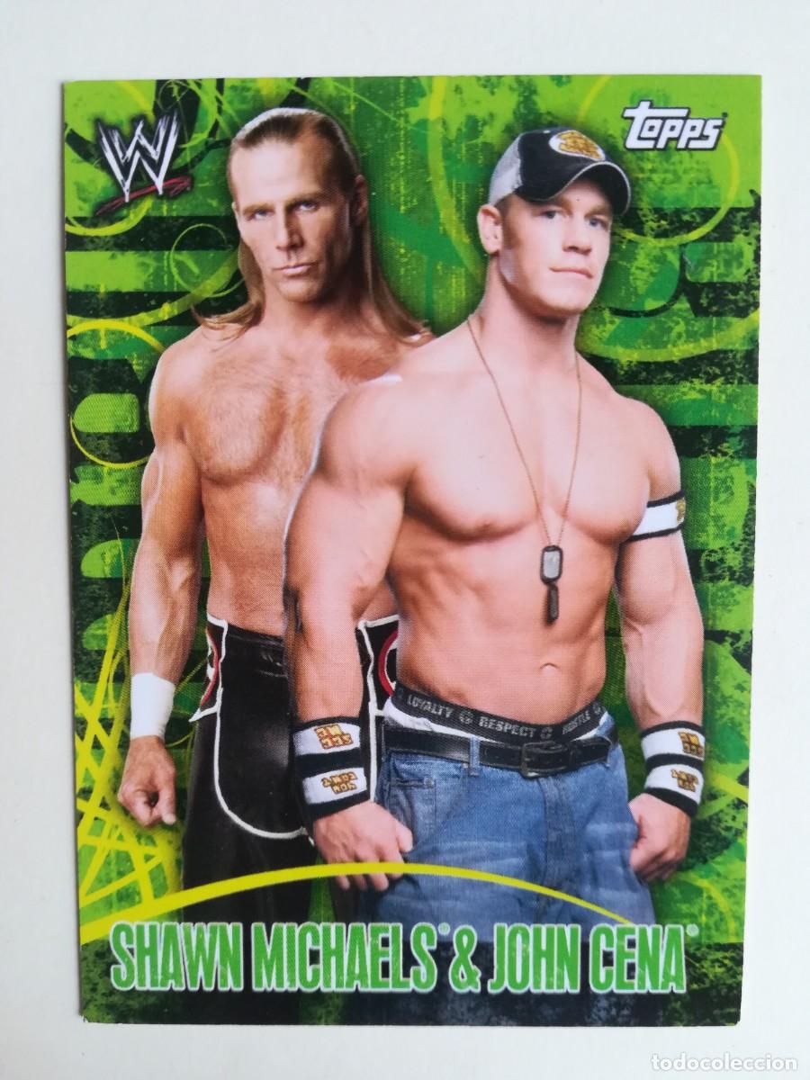Trading cards: WWE Face Off N&ordm; 105. Shawn Michaels & John Cena. Topps 2007.