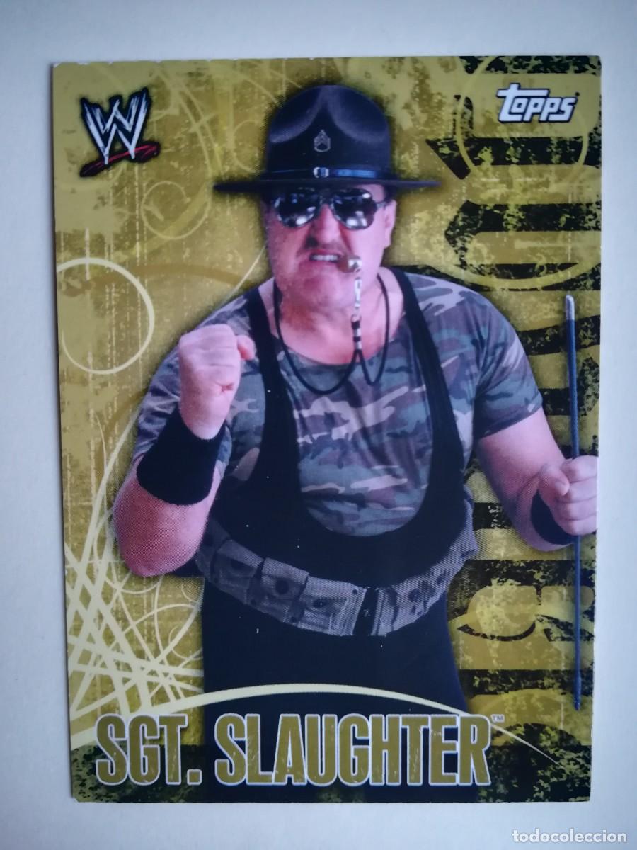 Trading cards: WWE Face Off N&ordm; 127. Sgt. Slaughter. Topps 2007.