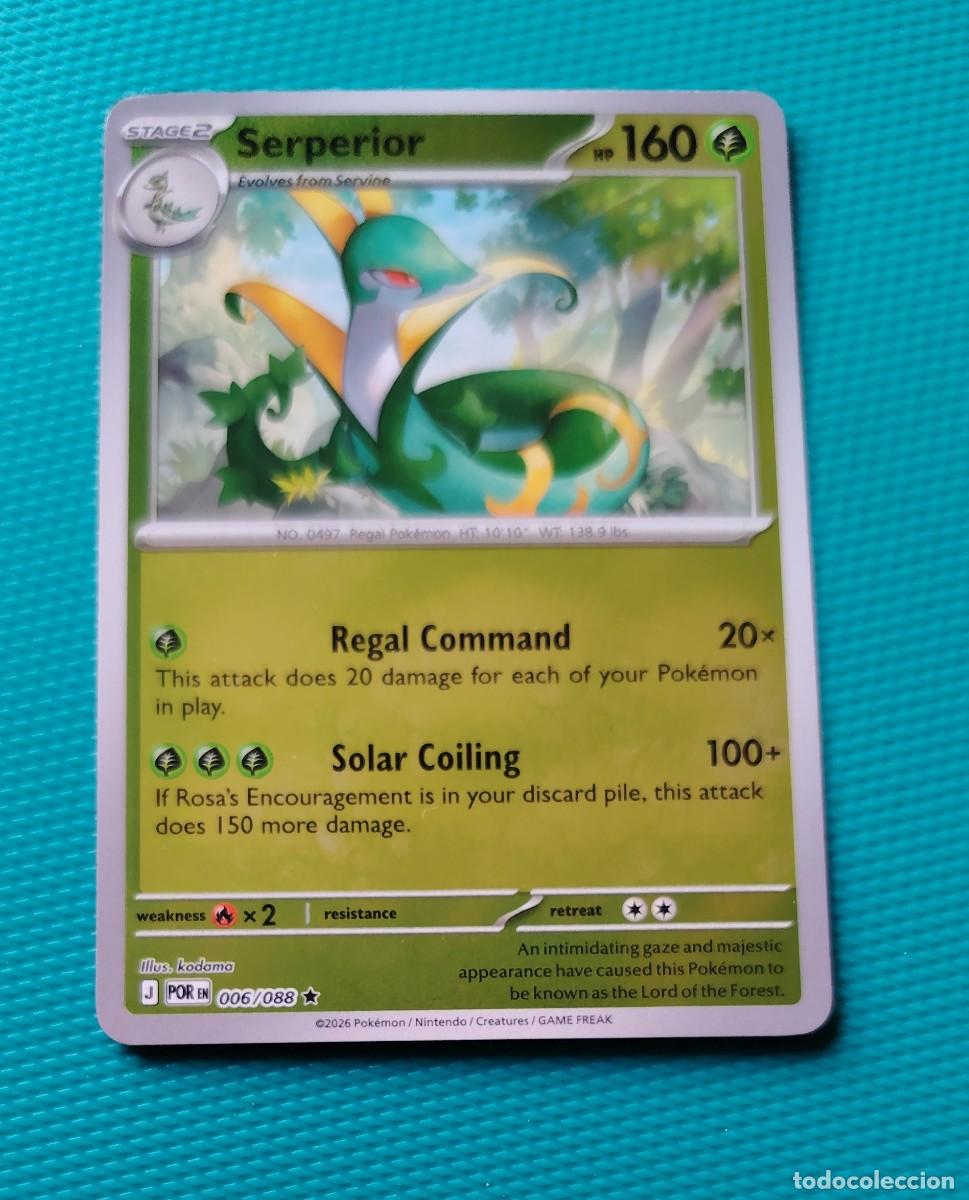 Trading cards: CARTA POKEMON EN INGLES - SERPERIOR 006 / 088 - RARA * - ORIGINAL - NUEVA MD MINT