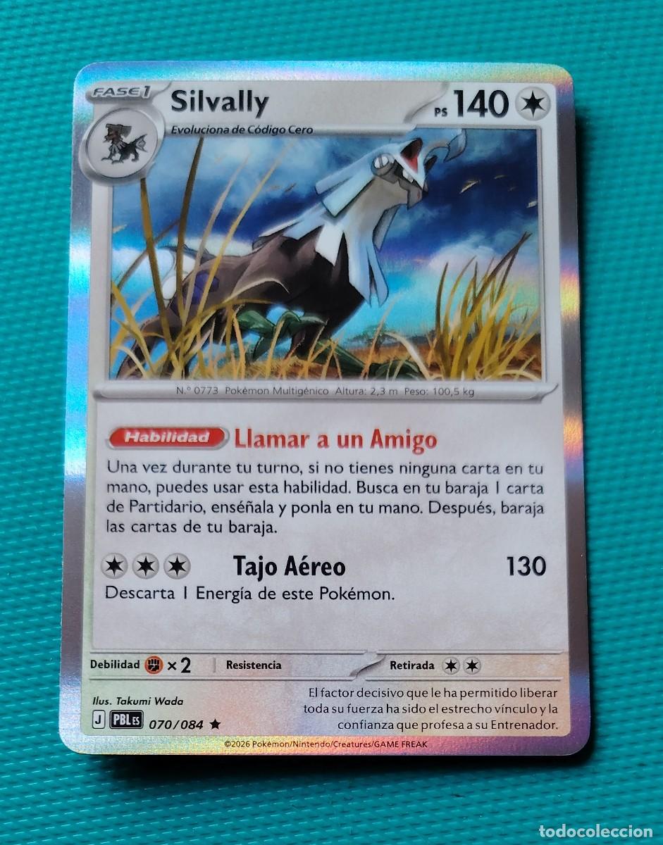 Trading cards: CARTA POKEMON EN ESPA&Ntilde;OL - SILVALLY 070 / 084 - FASE 1 - RARA * - ORIGINAL - NUEVA MD MINT
