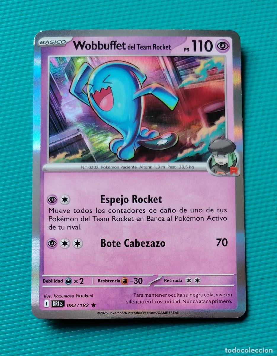Trading cards: CARTA POKEMON EN ESPA&Ntilde;OL - WOBBUFFET 082 / 182 - BASICO - RARA * - ORIGINAL - NUEVA MD MINT
