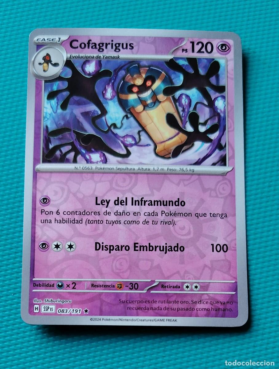 Trading cards: CARTA POKEMON EN ESPA&Ntilde;OL - COFAGRIGUS 083 / 191 - FASE 1 - RARA * - ORIGINAL - NUEVA MD MINT