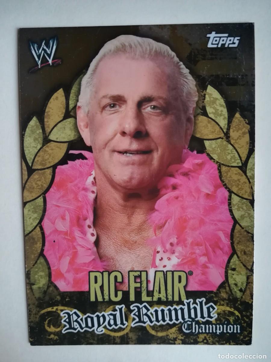 Trading cards: WWE Face Off N&ordm; R6. Ric Flair. Royal Rumble Champion. Topps 2007.