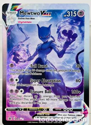 Trading cards: Tarjeta Pokemon Mewtwo VMAX de grado coleccionable Proxy leer atte