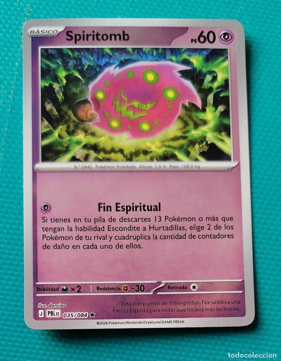Trading cards: CARTA POKEMON EN ESPA&Ntilde;OL - SPIRITOMB 035 / 084 - BASICO - RARA * - ORIGINAL - NUEVA MD MINT