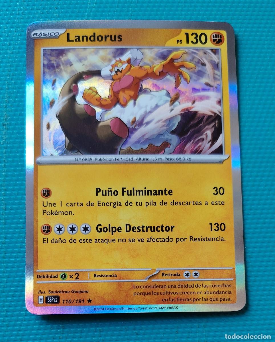 Trading cards: CARTA POKEMON EN ESPA&Ntilde;OL - LANDORUS 110 / 191 - BASICO - RARA * - ORIGINAL - NUEVA MD MINT