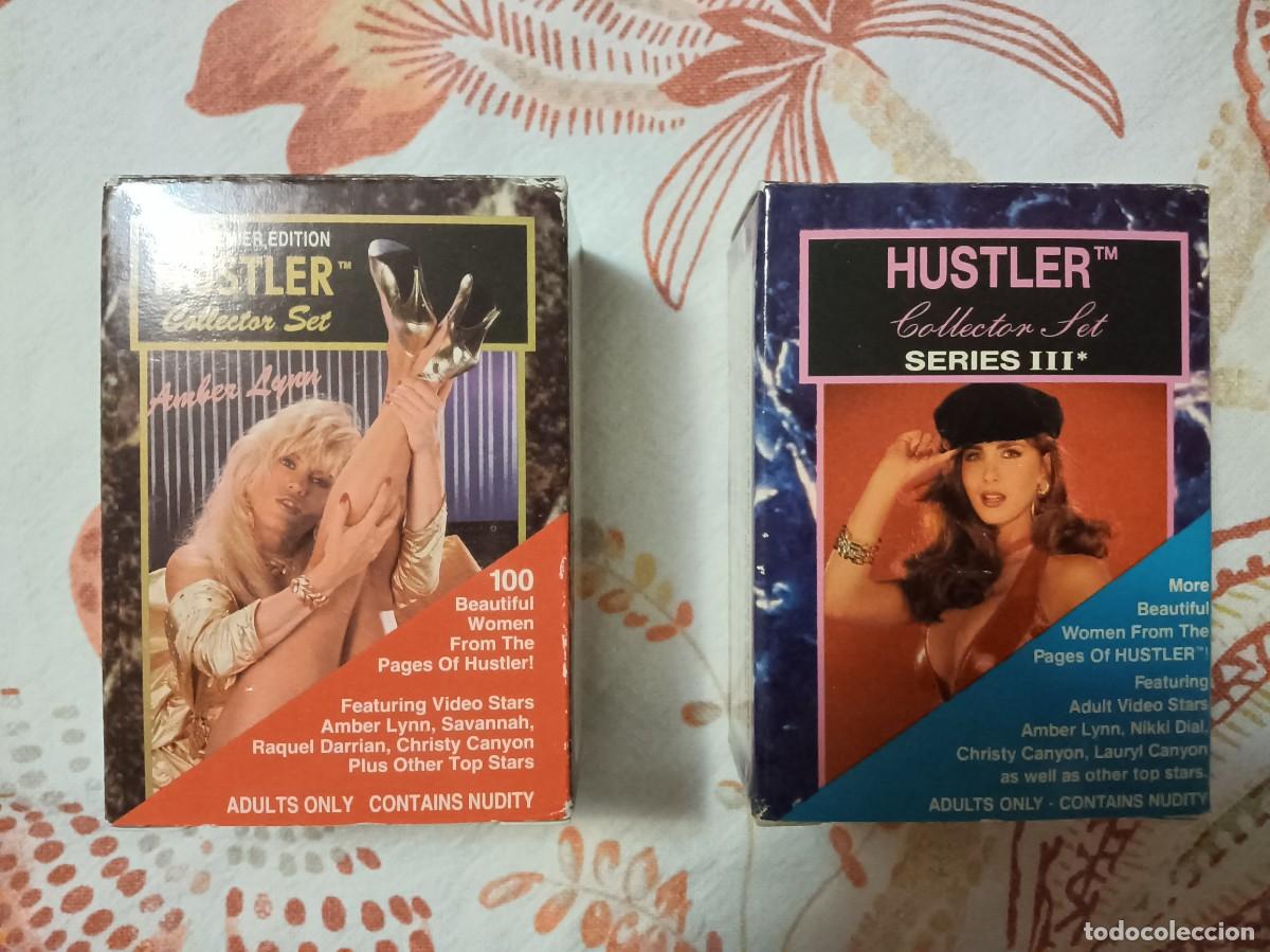 Trading cards: 2 Colecciones Hustler Trading Cards Cromos Factory Sets Amber Lynn Nikki Dial Christy Canyon Racquel