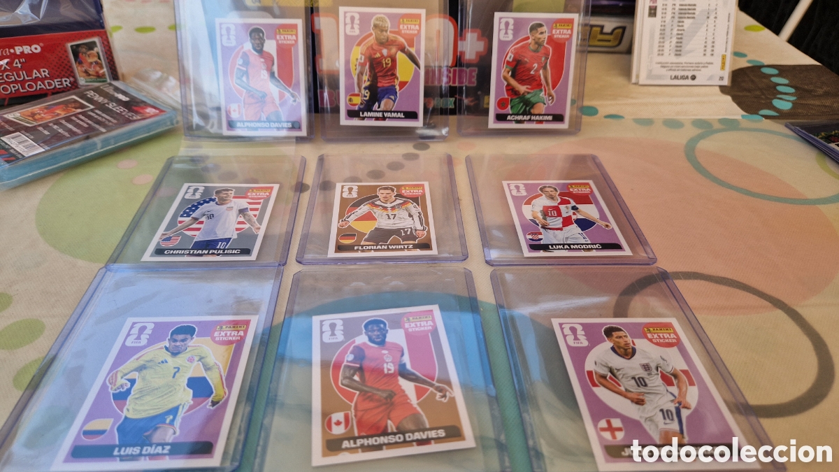 Trading cards: LOTE 9 EXTRA STICKERS PANINI MUNDIAL 2026 &ndash; INCLUYE LAMINE YAMAL CAMPE&Oacute;N DEL MUNDO