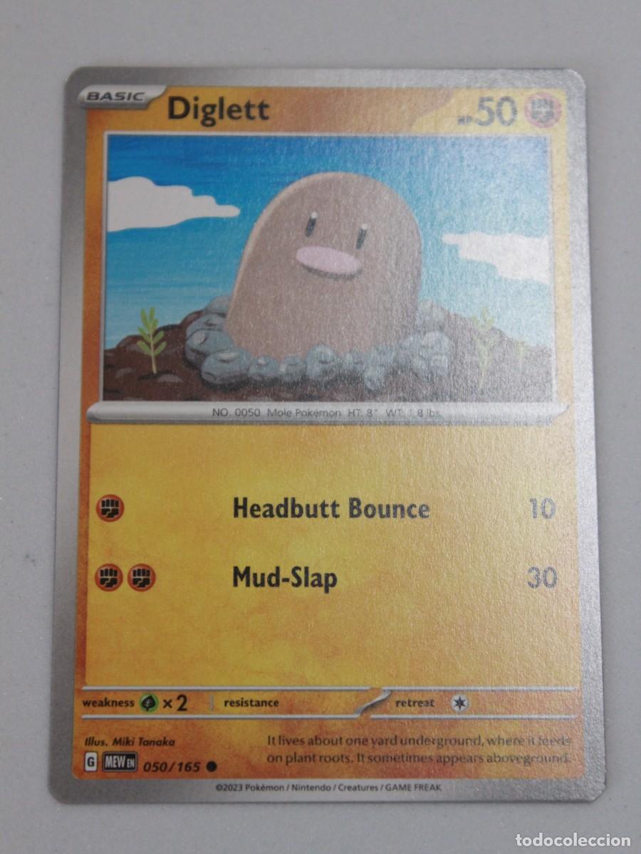 Trading cards: Carta Pok&eacute;mon Diglett Reverse Holo 050/165 Pokemon 151 Ingles TCG